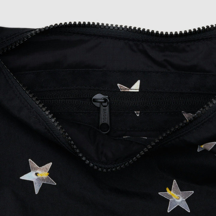 BOLSO - Baggu, Medium Nylon Crescent Bag Stars