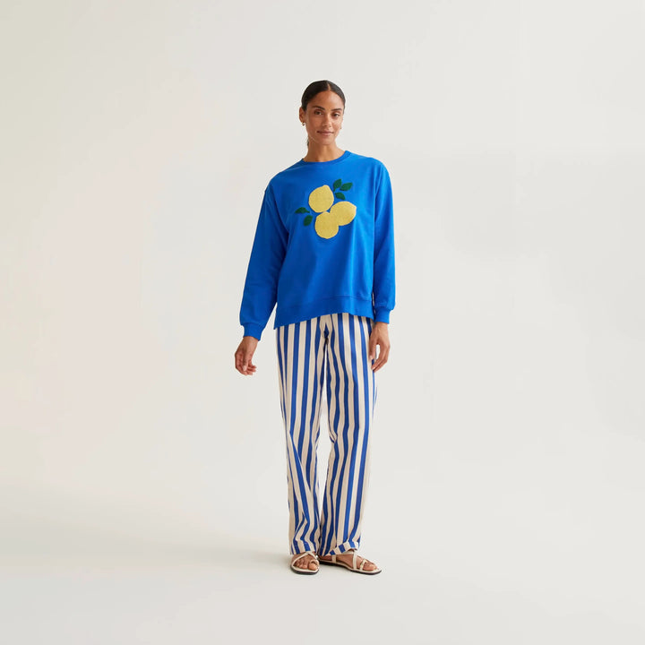 SUDADERA - Compañía Fantástica, Bordado de Limones gigantes