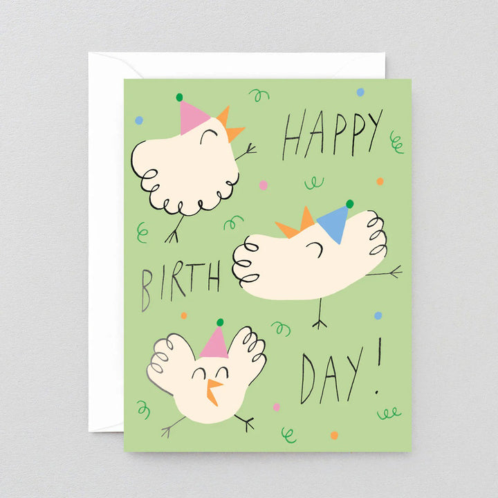 TARJETA FELICITACIÓN - Wrap Magazine, Happy Birthday Bird Party
