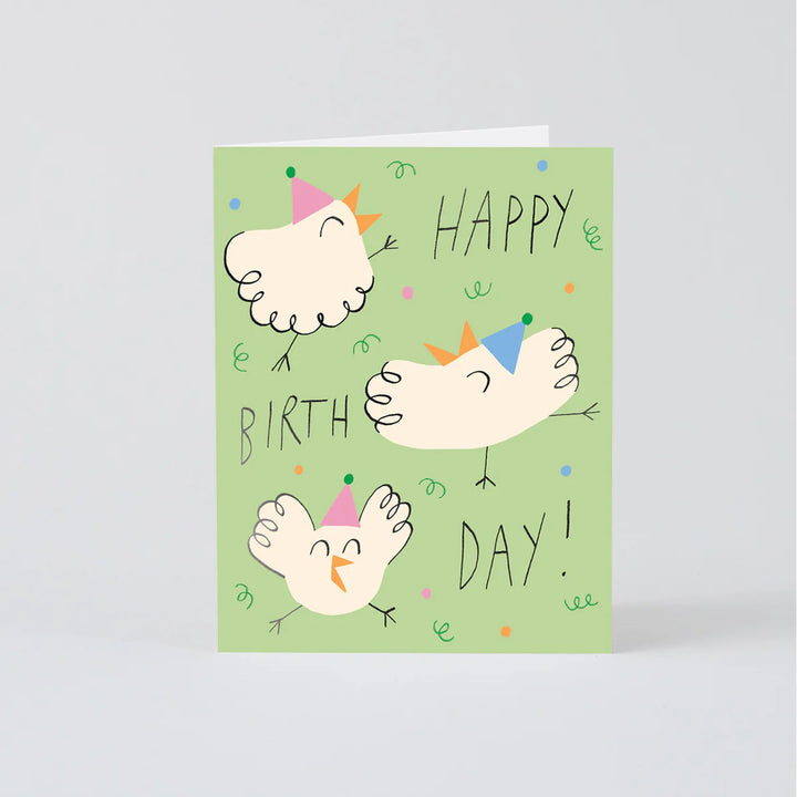 TARJETA FELICITACIÓN - Wrap Magazine, Happy Birthday Bird Party