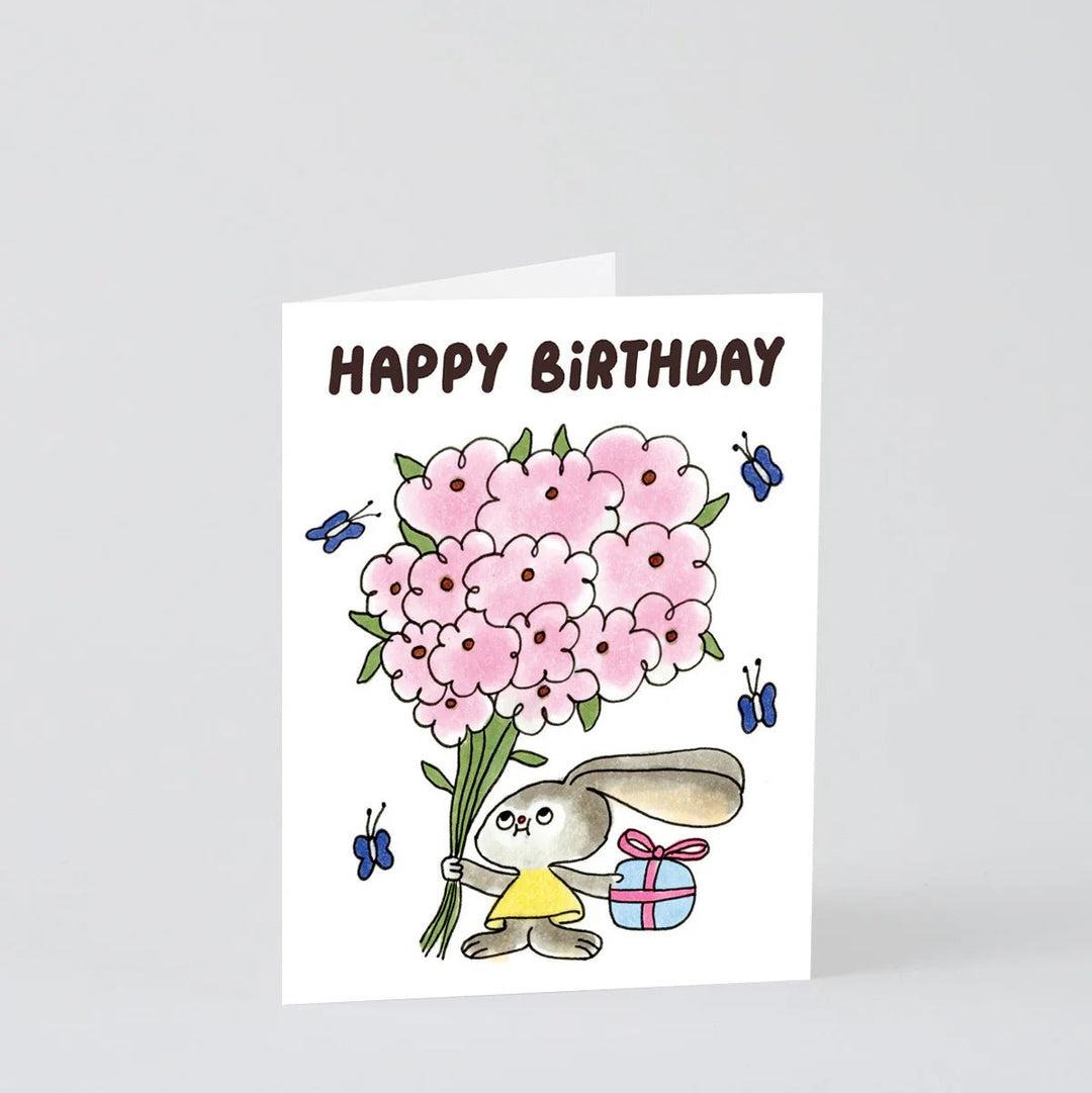 BIGLIETTO D'AUGURI - Wrap Magazine, Happy Birthday Bouquet