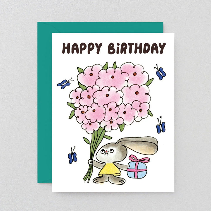 BIGLIETTO D'AUGURI - Wrap Magazine, Happy Birthday Bouquet