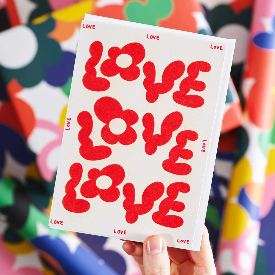 TARJETA FELICITACIÓN - Wrap Magazine, Love Love Love