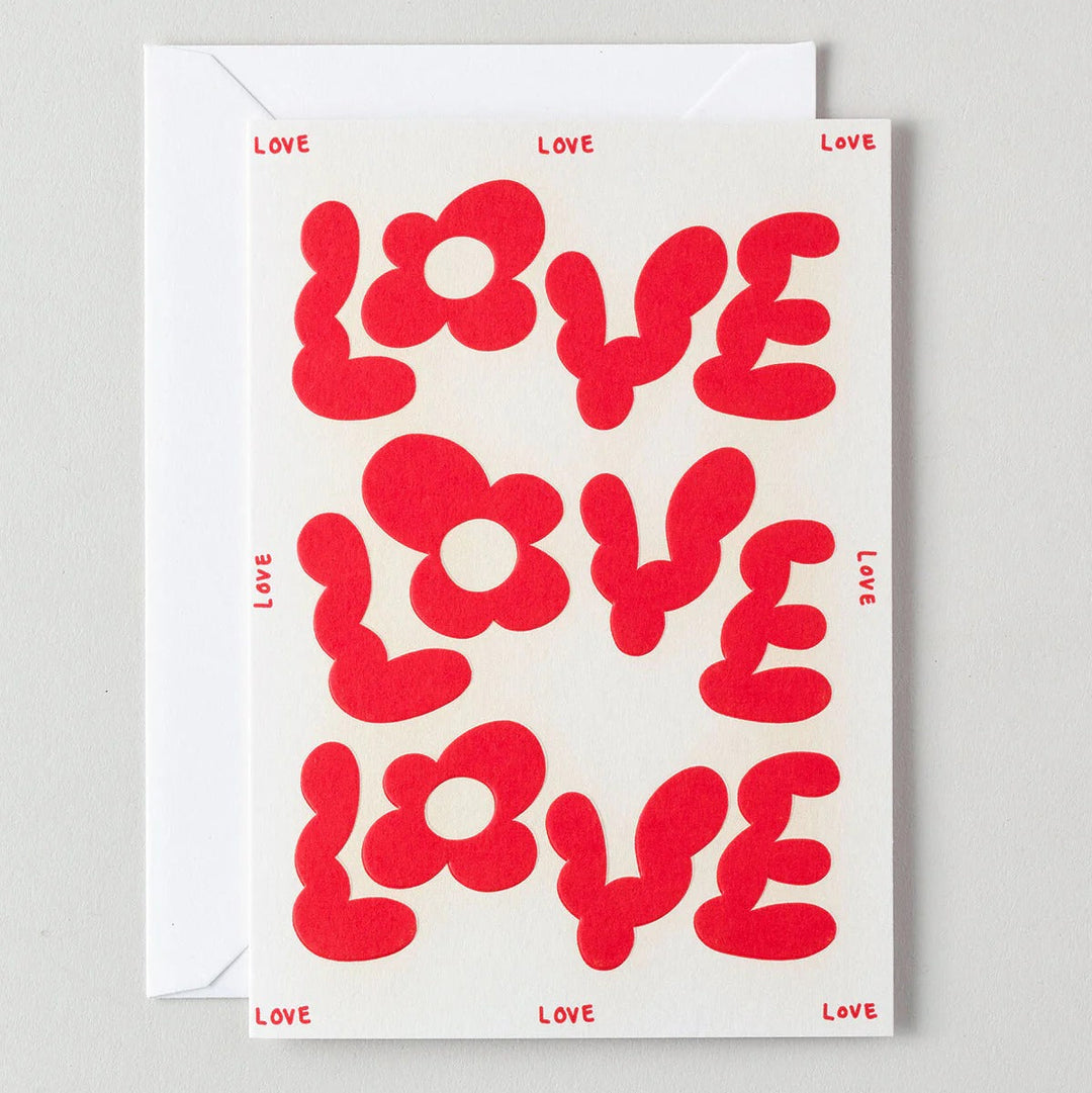 TARJETA FELICITACIÓN - Wrap Magazine, Love Love Love