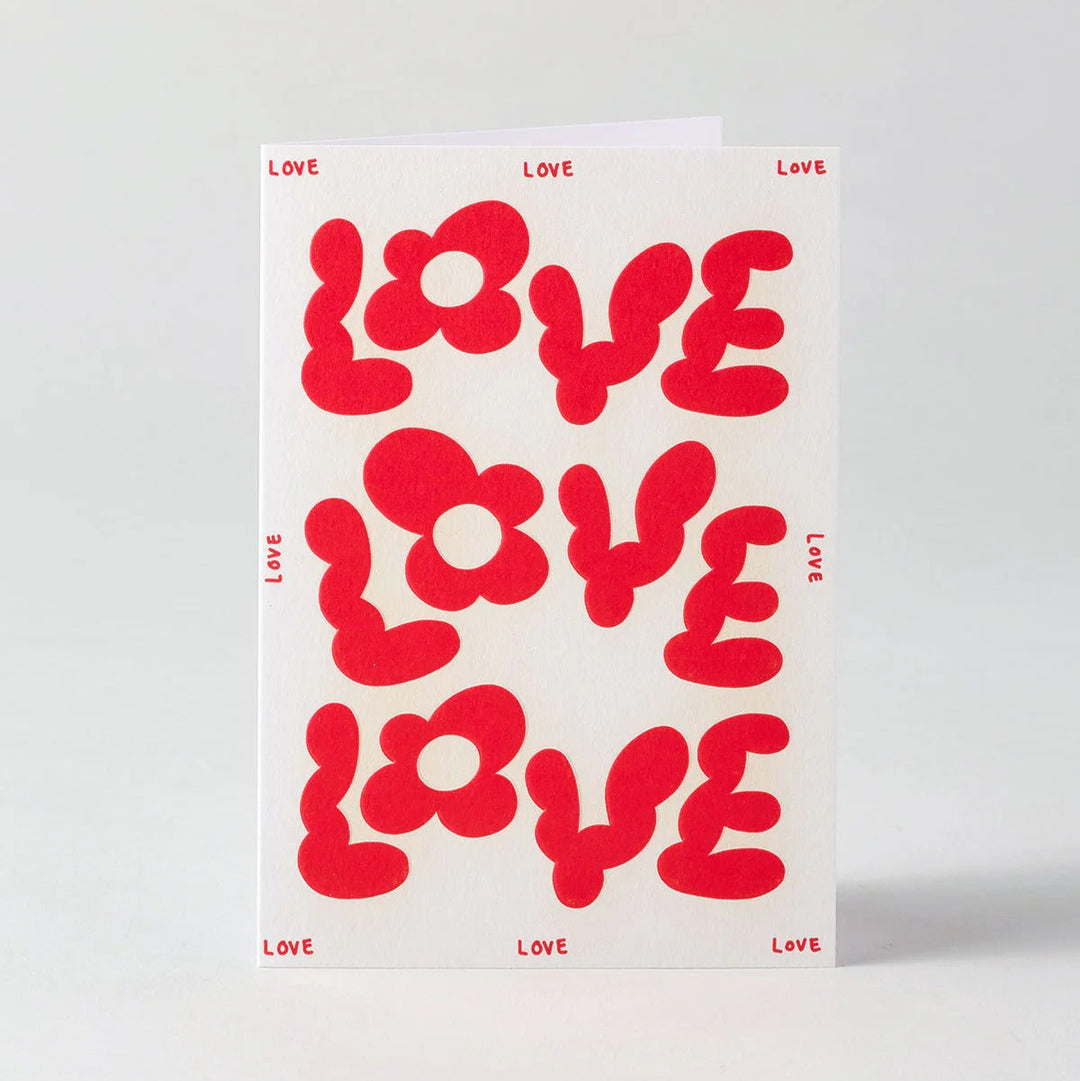TARJETA FELICITACIÓN - Wrap Magazine, Love Love Love