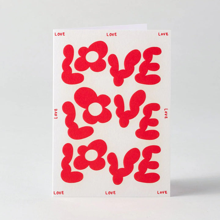 TARJETA FELICITACIÓN - Wrap Magazine, Love Love Love