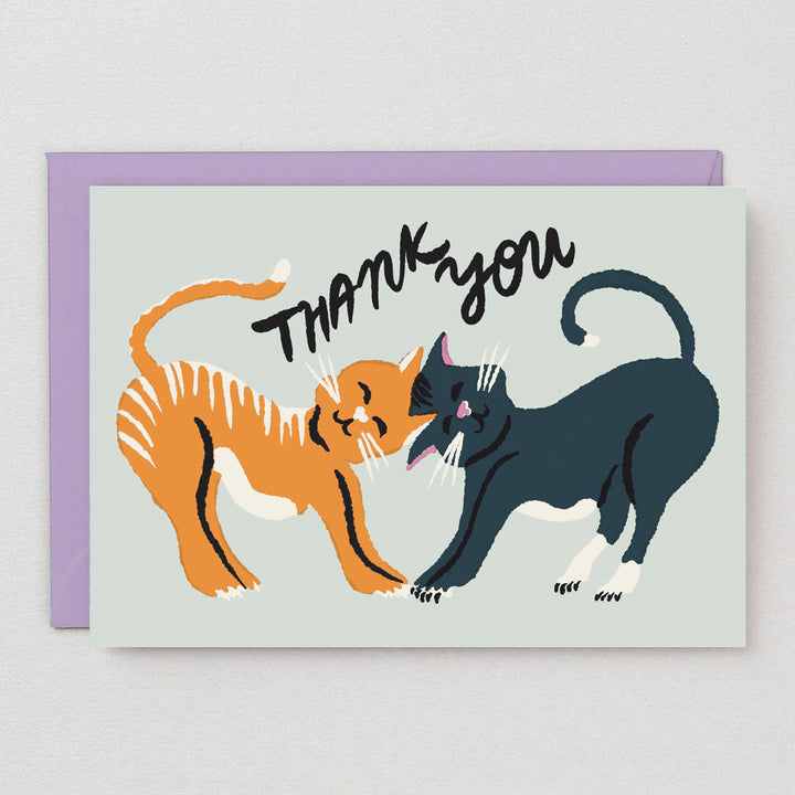 TARJETA FELICITACIÓN - Wrap Magazine, Thank You Cats