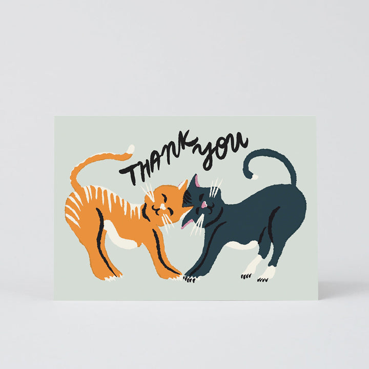 TARJETA FELICITACIÓN - Wrap Magazine, Thank You Cats