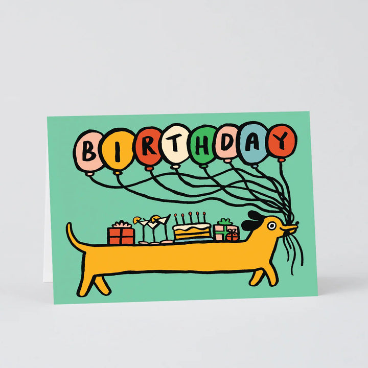 TARJETA FELICITACIÓN - Wrap Magazine, Birthday Sausage Dog