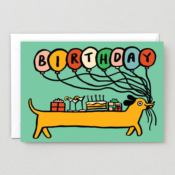 TARJETA FELICITACIÓN - Wrap Magazine, Birthday Sausage Dog