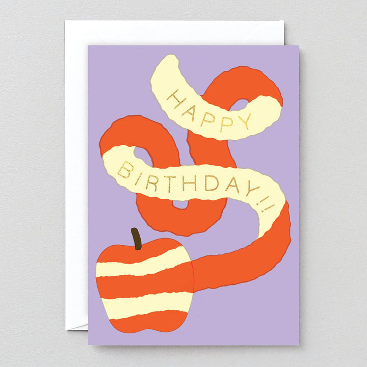 TARJETA FELICITACIÓN - Wrap Magazine, Happy Birthday Apple