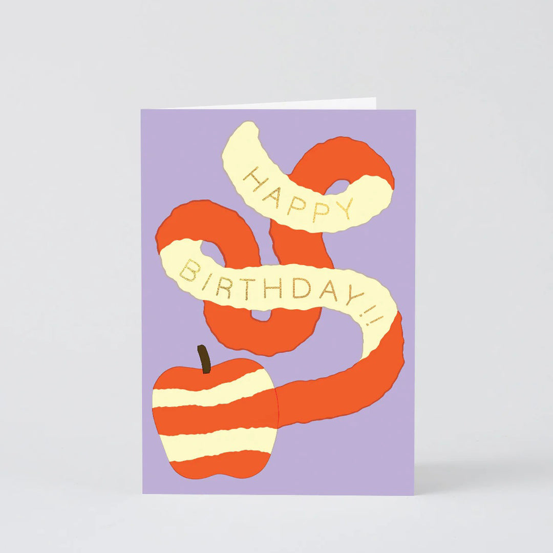 TARJETA FELICITACIÓN - Wrap Magazine, Happy Birthday Apple