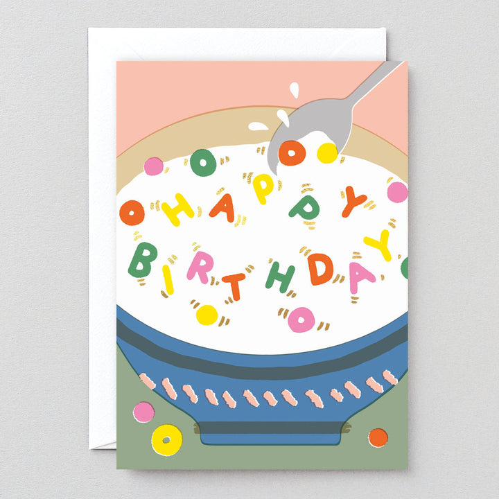 TARJETA FELICITACIÓN - Wrap Magazine, Happy Birthday Cereal