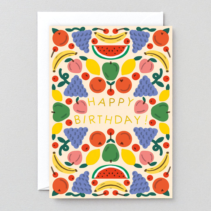 TARJETA FELICITACIÓN - Wrap Magazine, Happy Birthday Fruits