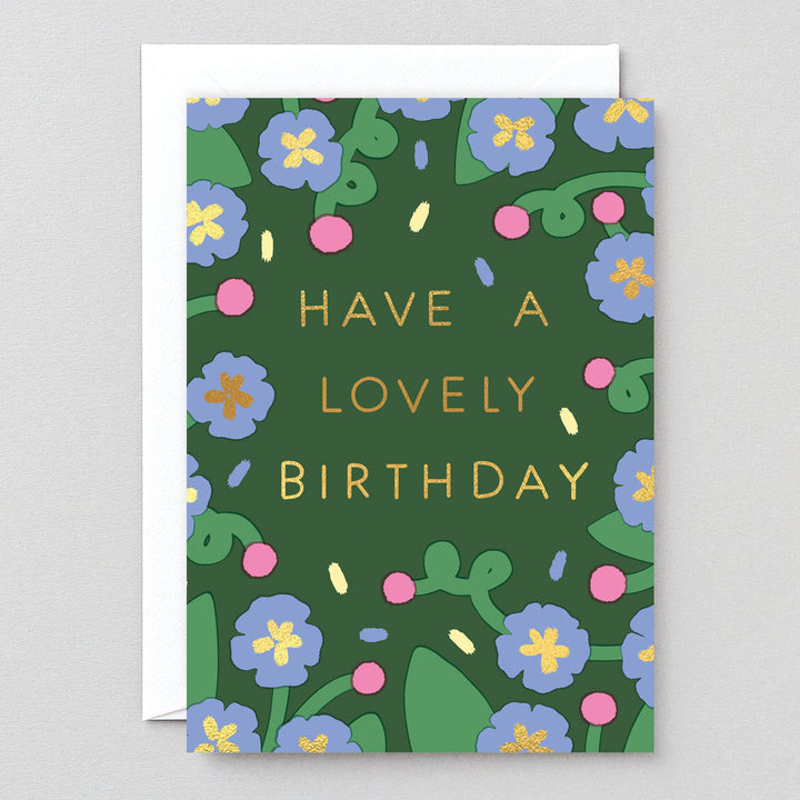 TARJETA FELICITACIÓN - Wrap Magazine, Have A Lovely Birthday Flowers