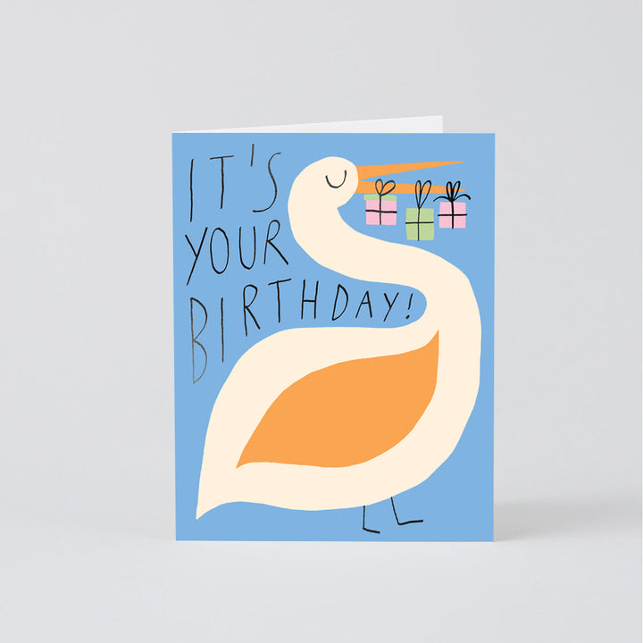 TARJETA FELICITACIÓN - Wrap Magazine, It's Your Birthday Stork