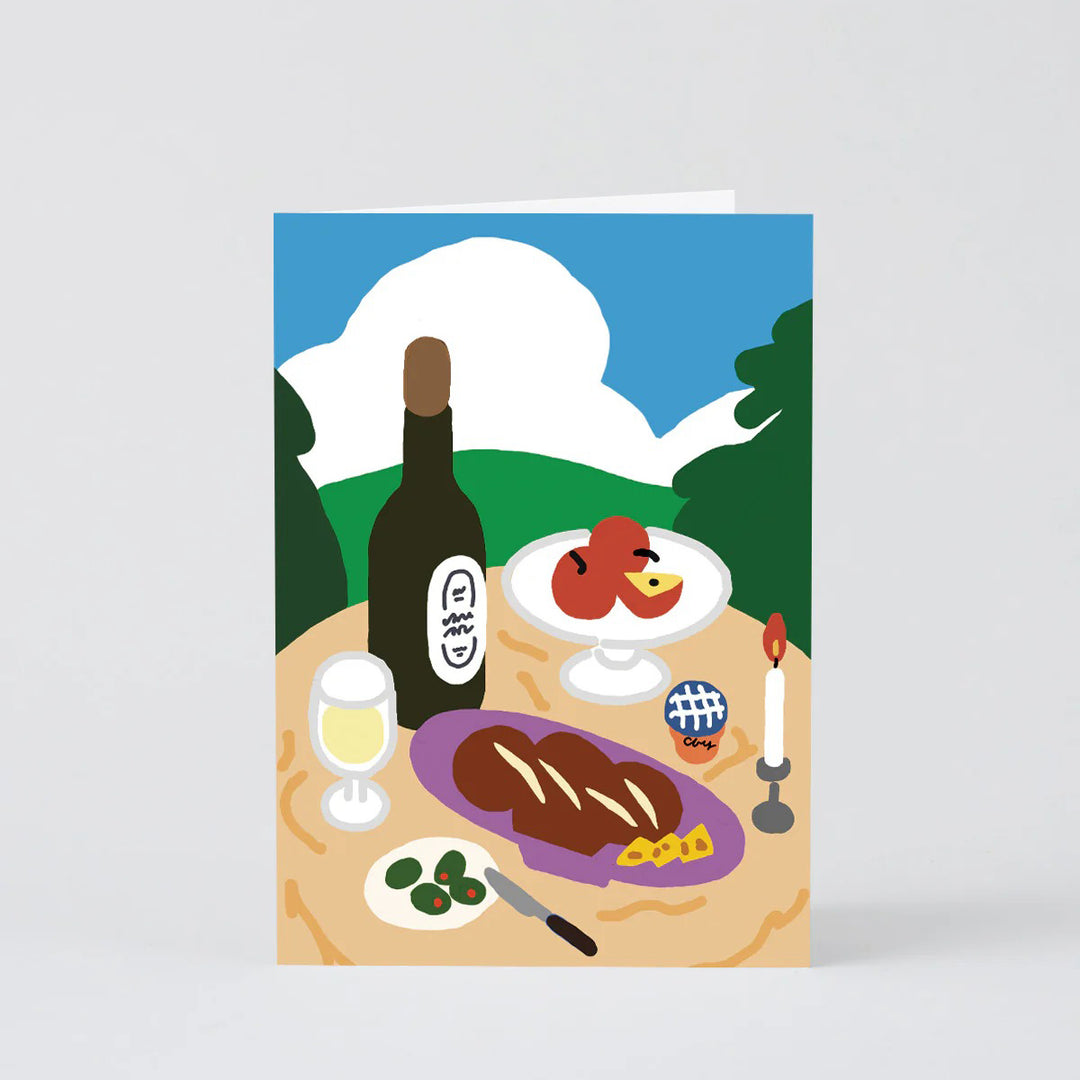 TARJETA FELICITACIÓN - Wrap Magazine, Lunch In The Hills