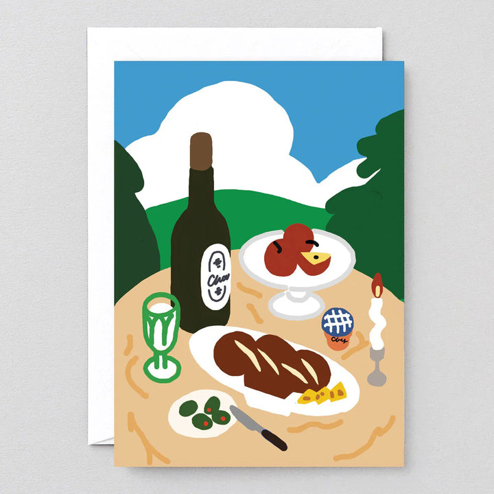 TARJETA FELICITACIÓN - Wrap Magazine, Lunch In The Hills