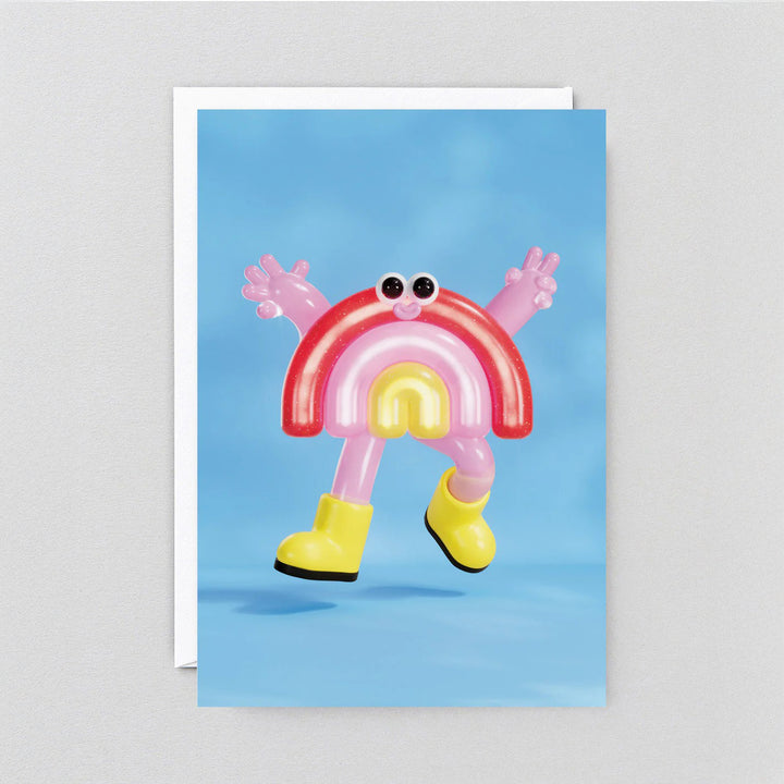 TARJETA FELICITACIÓN - Wrap Magazine, Rainbow Sticker Card