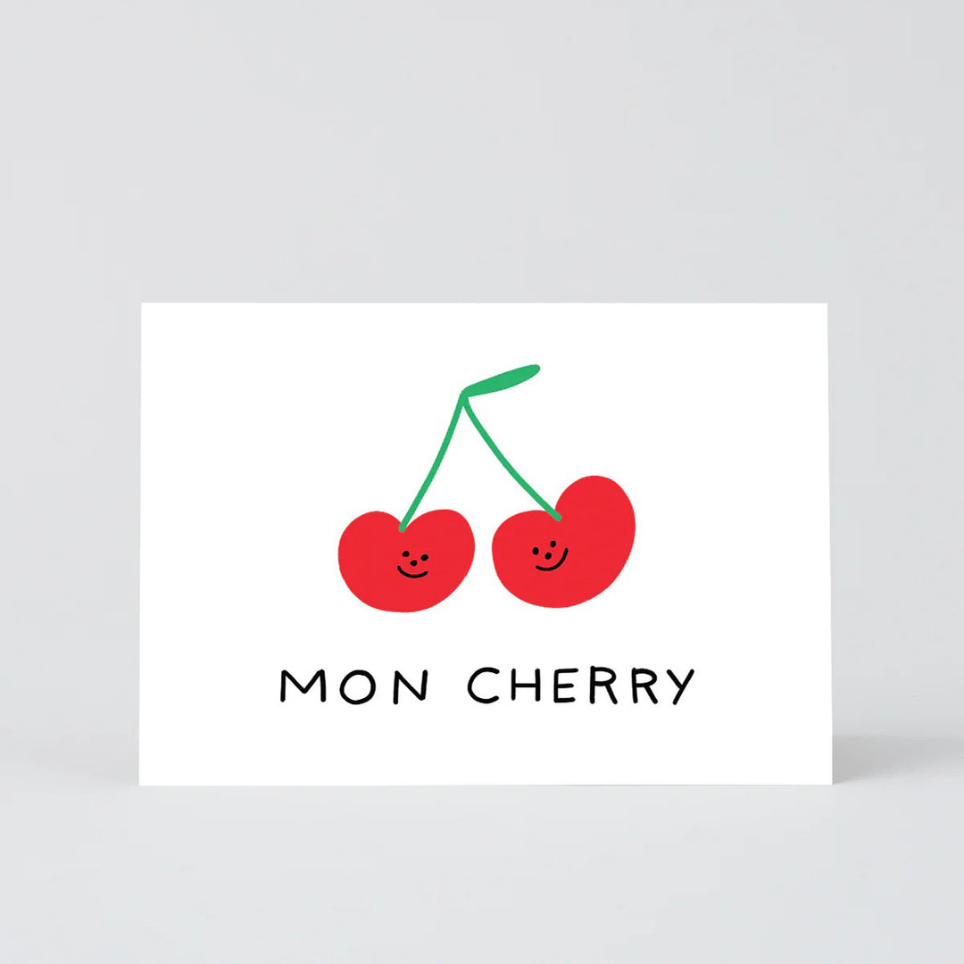 TARJETA FELICITACIÓN - Wrap Magazine, Mon Cherry