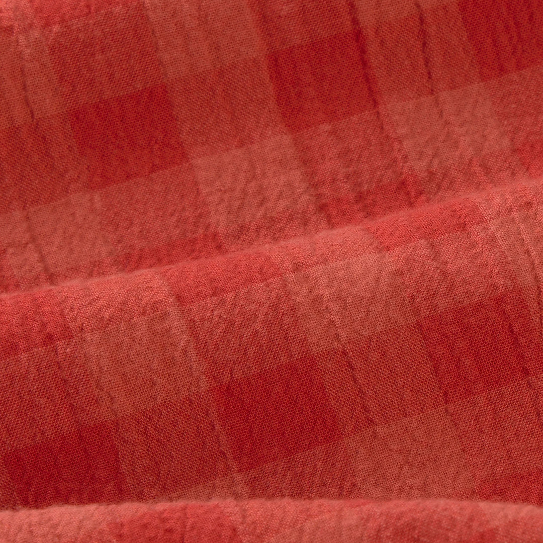 SHORTS - Thinking Mu, Geraldine seersucker rojo