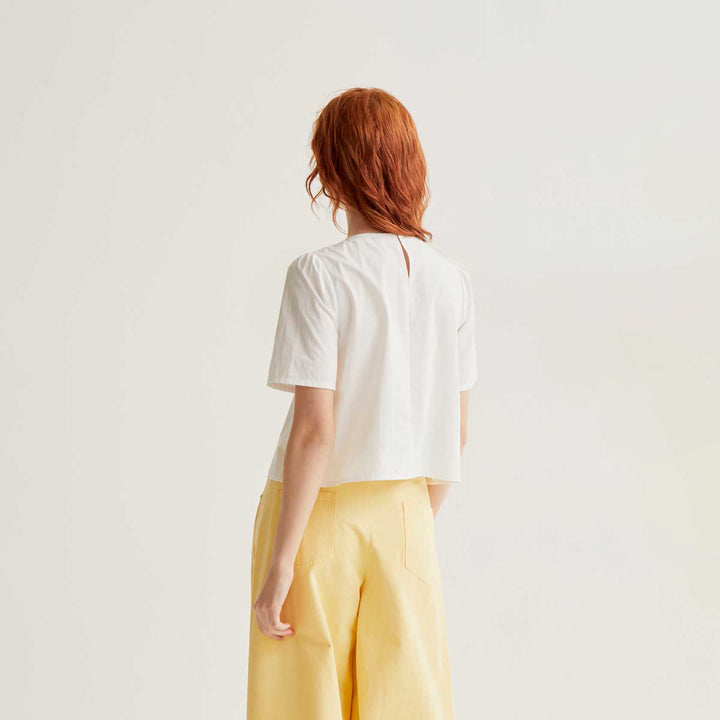 TOP - Compañía Fantástica, Algodón con botones florales