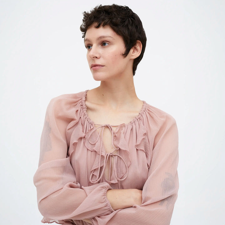 TOP - Wild Pony, Chiffon color rosa.