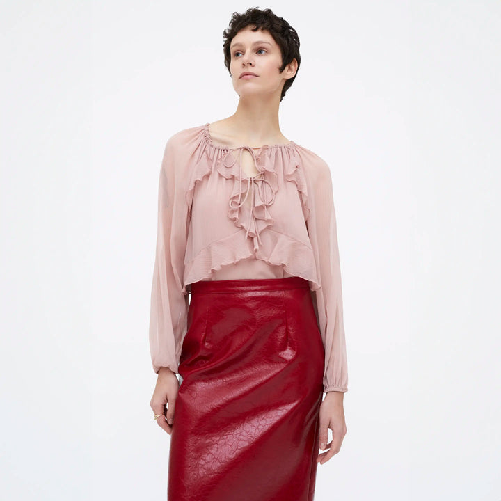 TOP - Wild Pony, Chiffon color rosa.