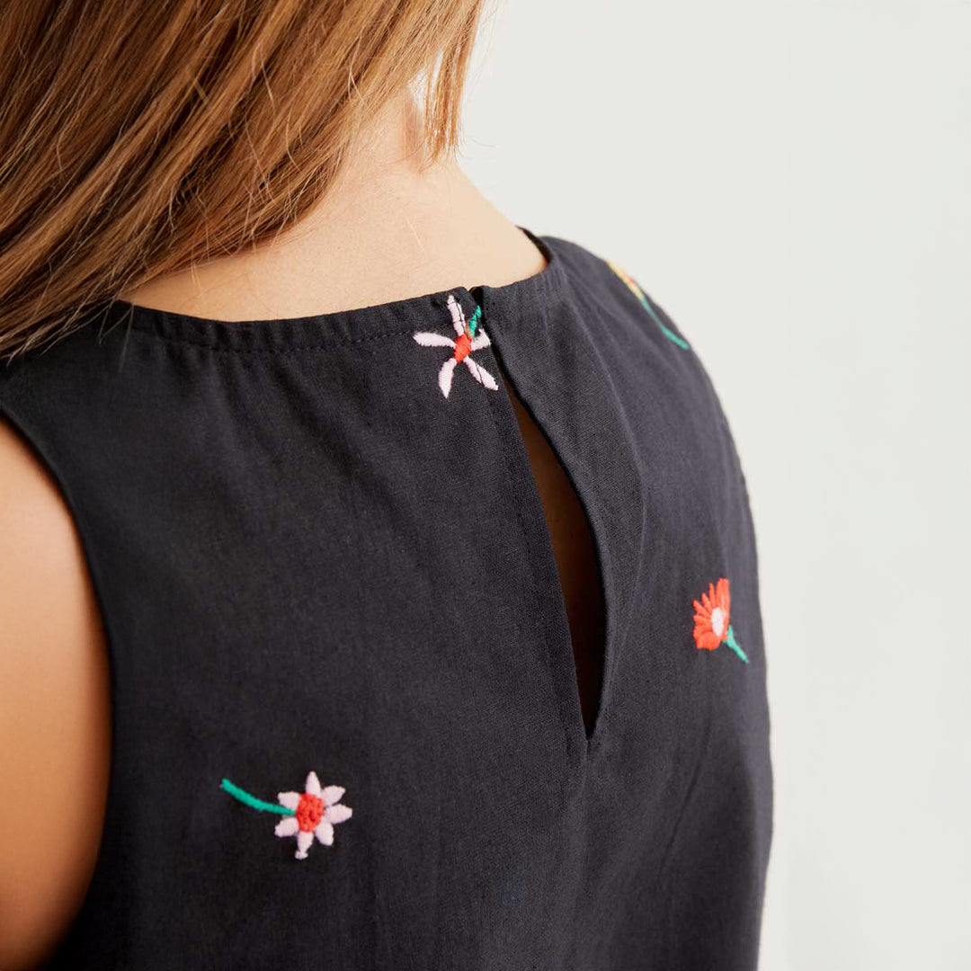 TOP - Compañía Fantástica, Estampado Black Gardener Flowers