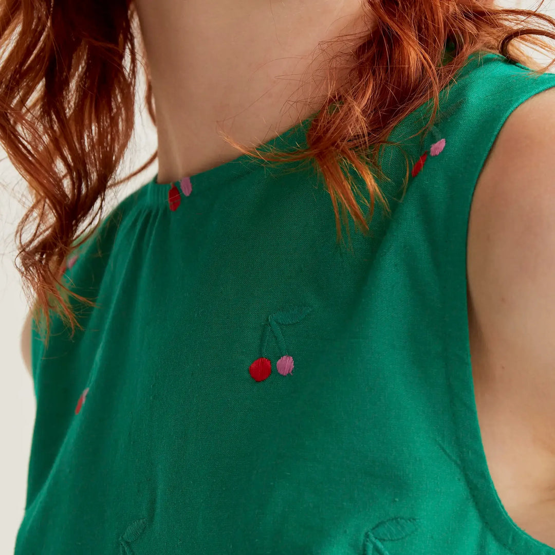 TOP - Compañía Fantástica, Estampado Green Cherries