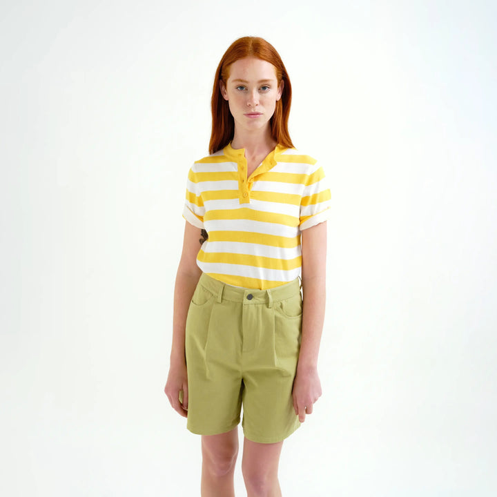 TOP - Compañía Fantástica, Rayas blanco y amarillo