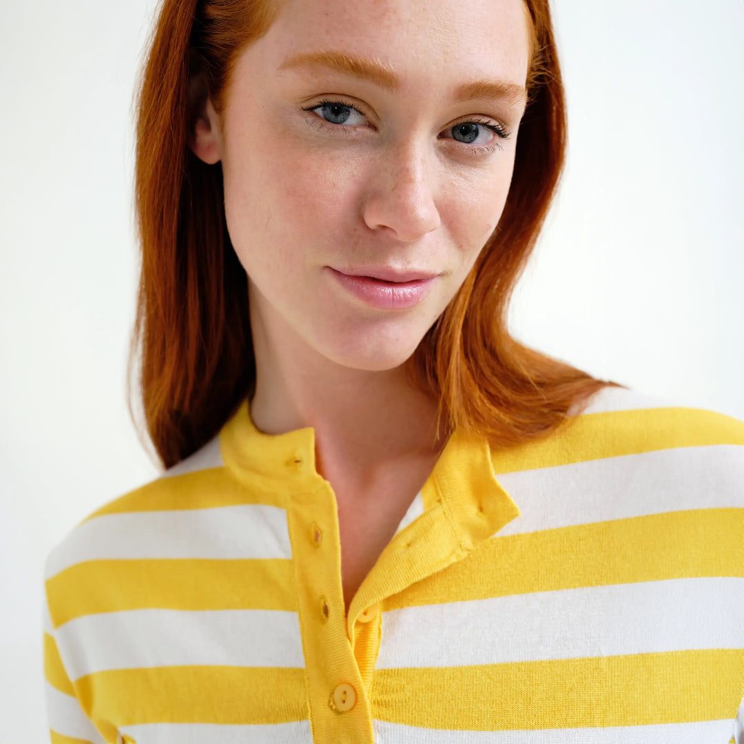 TOP - Compañía Fantástica, Rayas blanco y amarillo