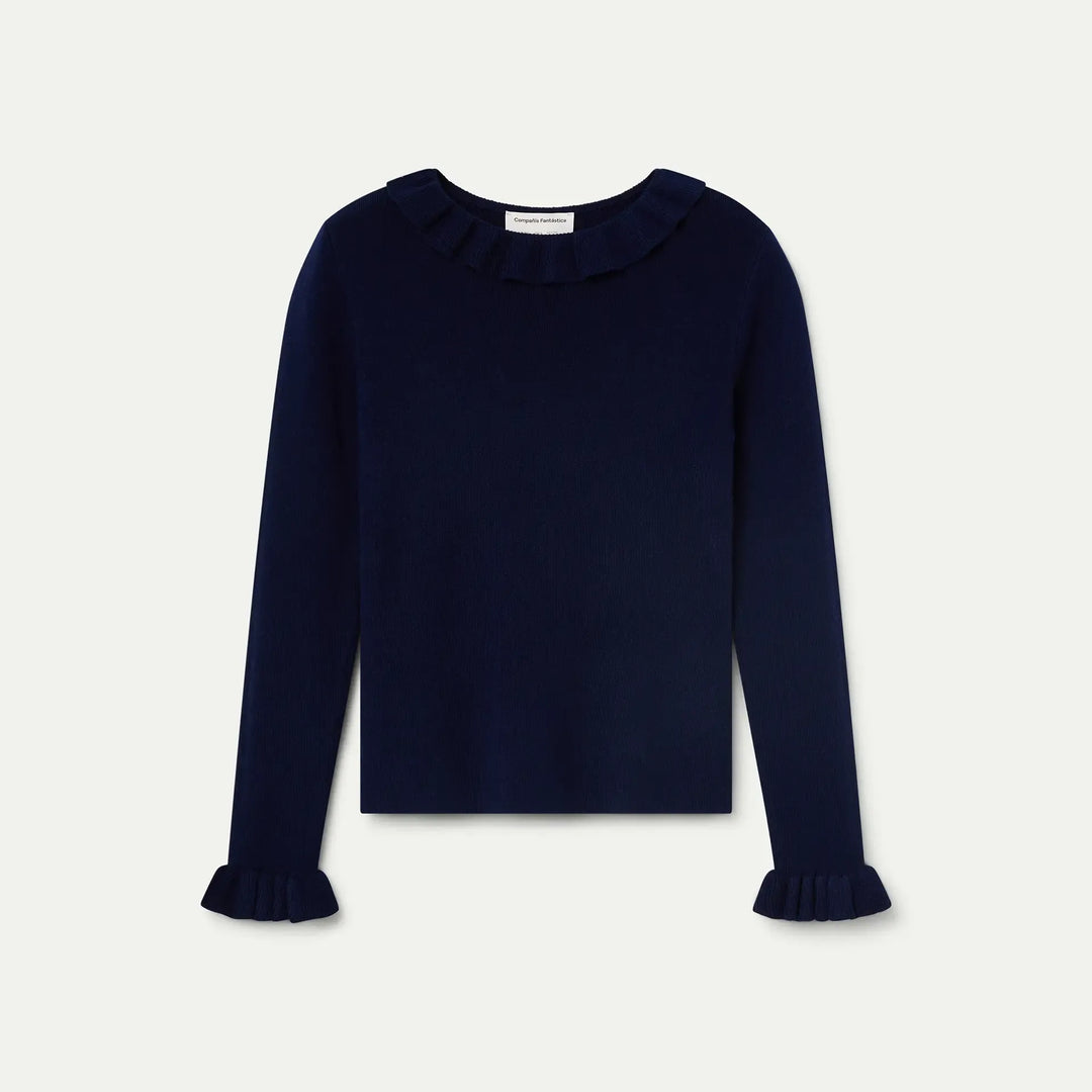 TOP - Compañía Fantástica, Maglia morbida gialla a fiori