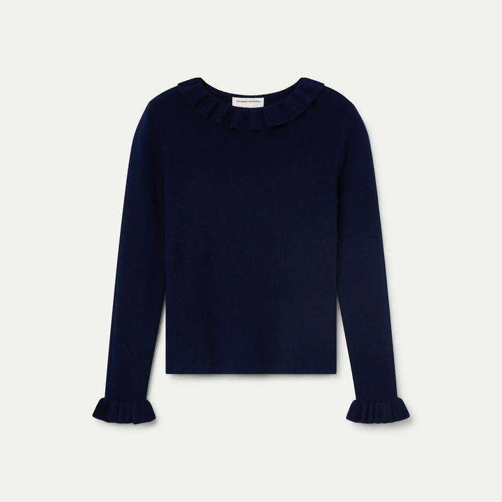 TOP - Compañía Fantástica, Maglia morbida gialla a fiori
