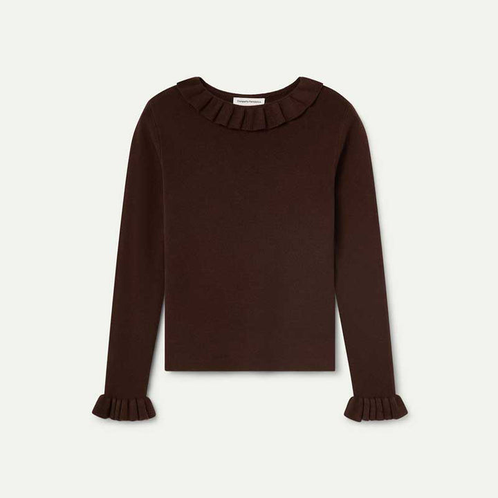 TOP - Compañía Fantástica, Maglia morbida gialla a fiori
