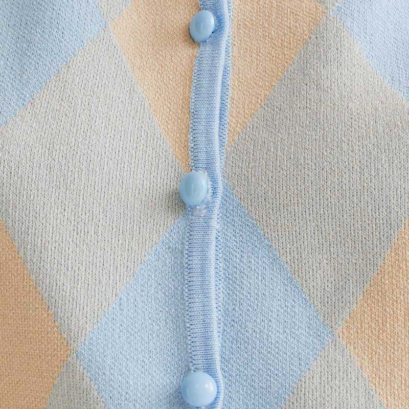 TOP- Compañía Fantástica, Punto con rombos azul