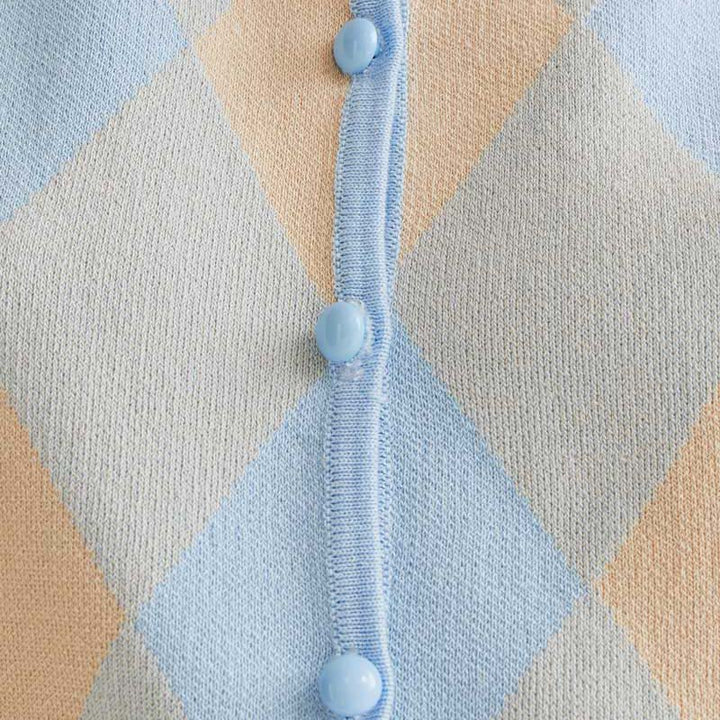 TOP- Compañía Fantástica, Punto con rombos azul