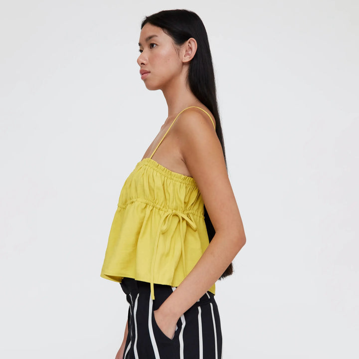 TOP - Wild Pony, Tirantes fluidos amarillo