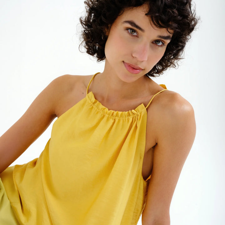 TOP - Compañía Fantástica, Halter amarillo