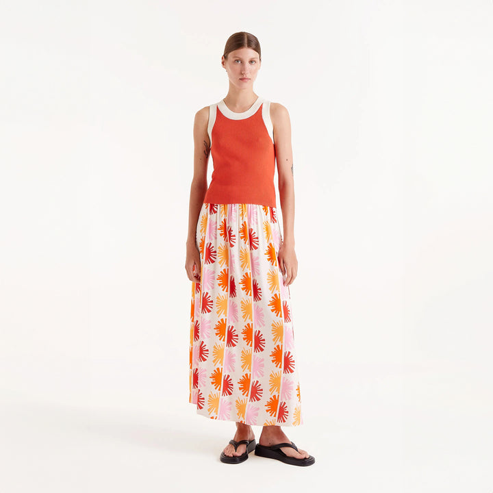 TOP - Compañía Fantástica, Tirantes bicolor naranja
