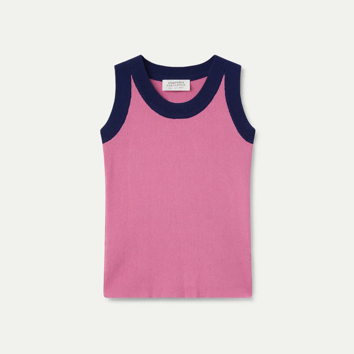 TOP - Compañía Fantástica, Tirantes bicolor rosa