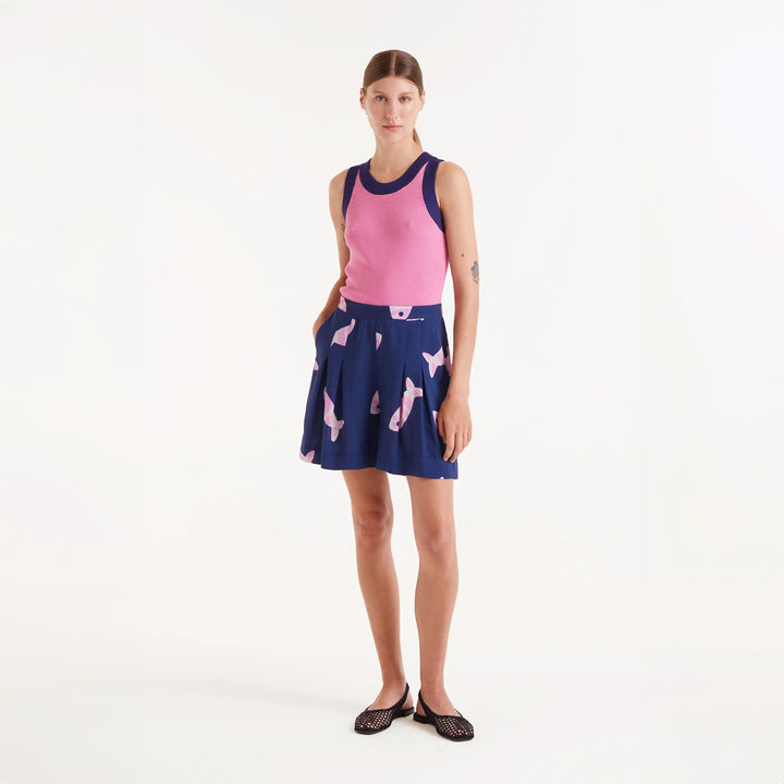 TOP - Compañía Fantástica, Tirantes bicolor rosa