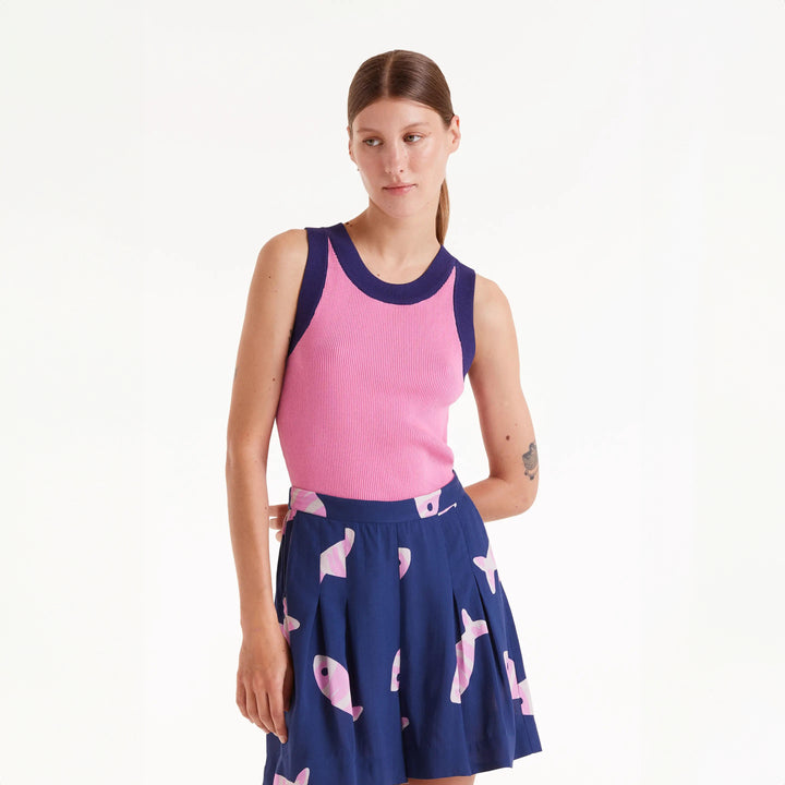 TOP - Compañía Fantástica, Tirantes bicolor rosa