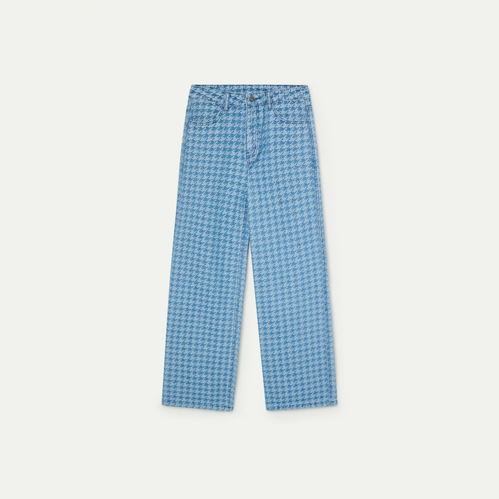 VAQUERO - Wild Pony, Estampado pata de gallo azul