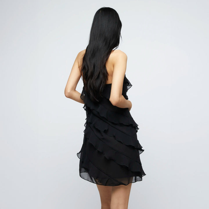 VESTIDO - Wild Pony, Corto halter negro