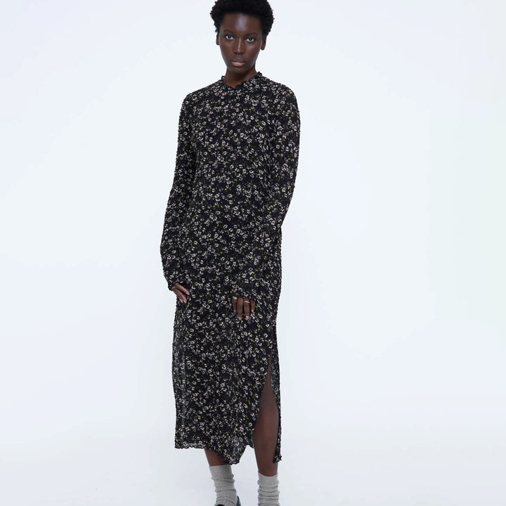 VESTIDO - Wild Pony, Midi con estampado de flores brillantes verde