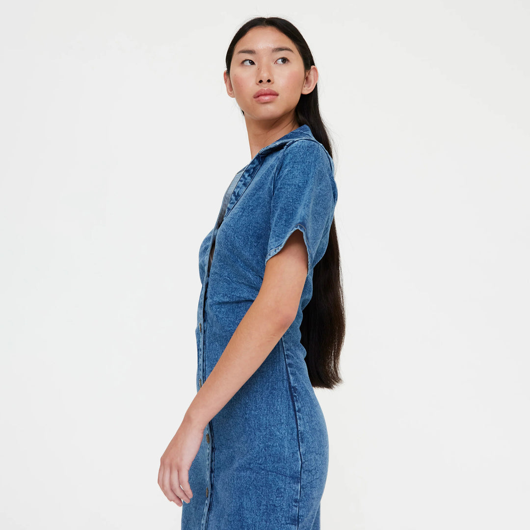 VESTIDO - Wild Pony, Midi vaquero azul