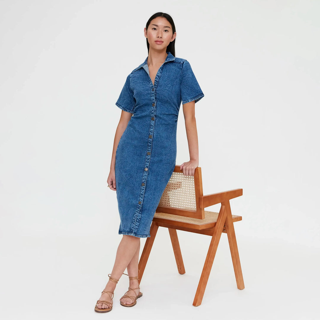 VESTIDO - Wild Pony, Midi vaquero azul