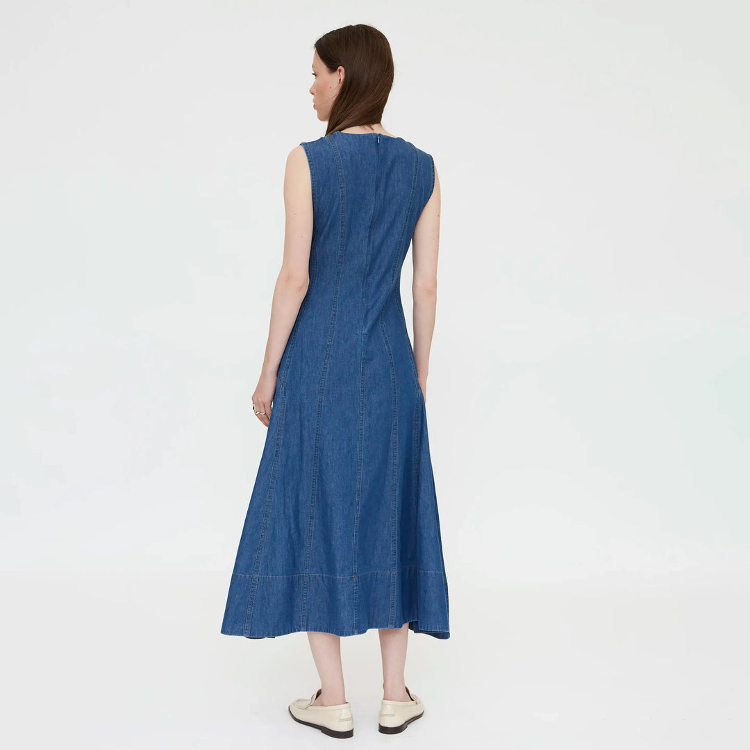 VESTIDO - Wild Pony, Algodón chambray