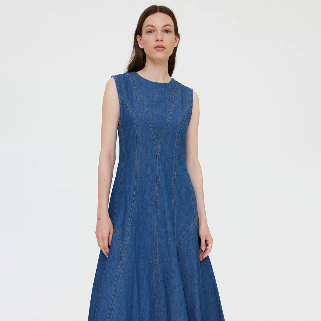 VESTIDO - Wild Pony, Algodón chambray